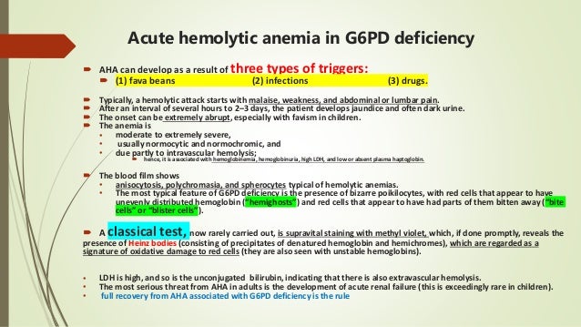 Hemolytic anemia; Harrison 19th edition