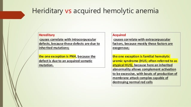 Hemolytic anemia; Harrison 19th edition