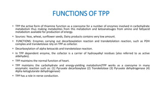 Tpp Function Protease the enzyme that break down proteins | PDF
