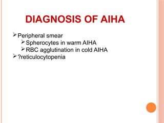 Approach to Hemolytic Anemias in children | PPTX