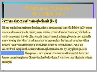 Hemolytic Anemia dr hayder.ppt | Blood Disorders | Diseases and Conditions
