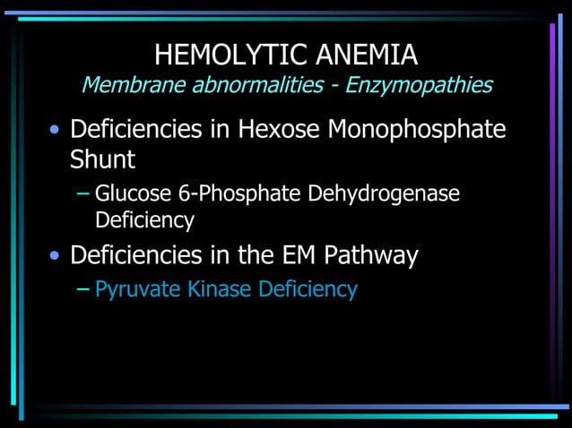 Hemolytic Anemia Ppt Presentation