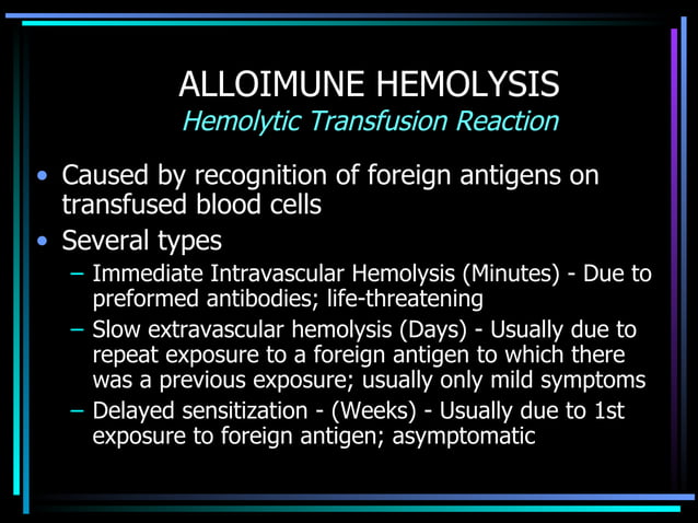 Hemolytic Anemia Ppt Presentation