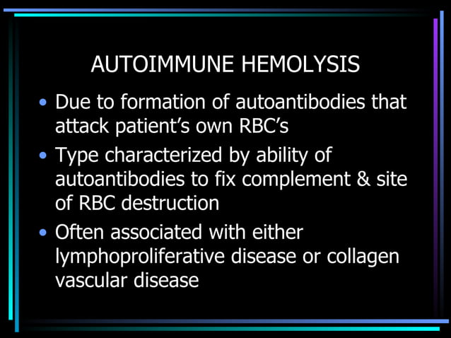 Hemolytic Anemia Ppt Presentation