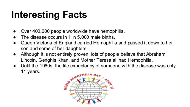 what are some characteristics of hemophilia