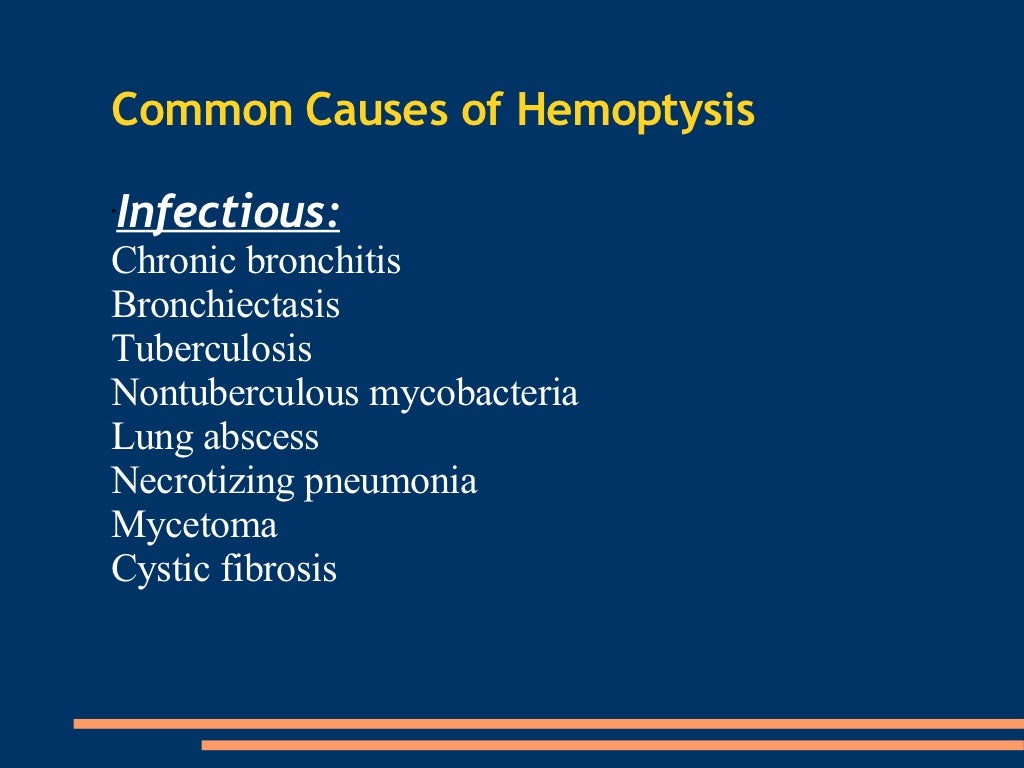 Hemoptysis