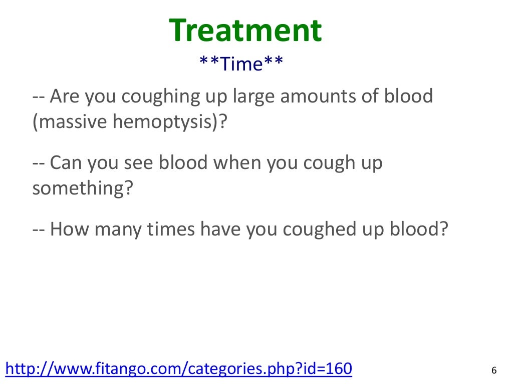 Hemoptysis