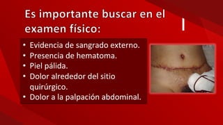 Hemorragia post operatoria quirurgica | PDF