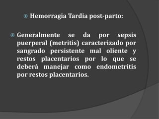 Hemorragia postparto 2013