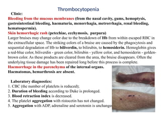 Rbc Breakdown Rash Hemorragic syndrome.pptx for study material | PPTX