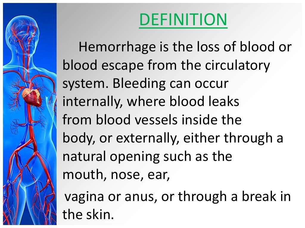 Hemorrhage in children