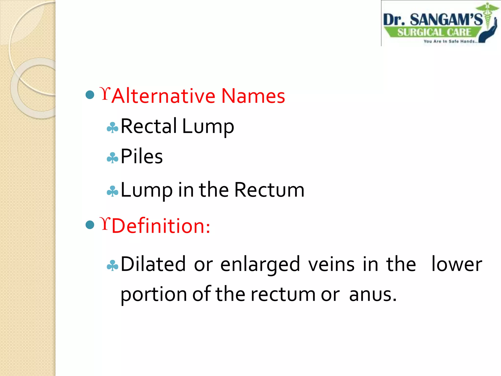 Hemorrhoids - Piles | PPTX