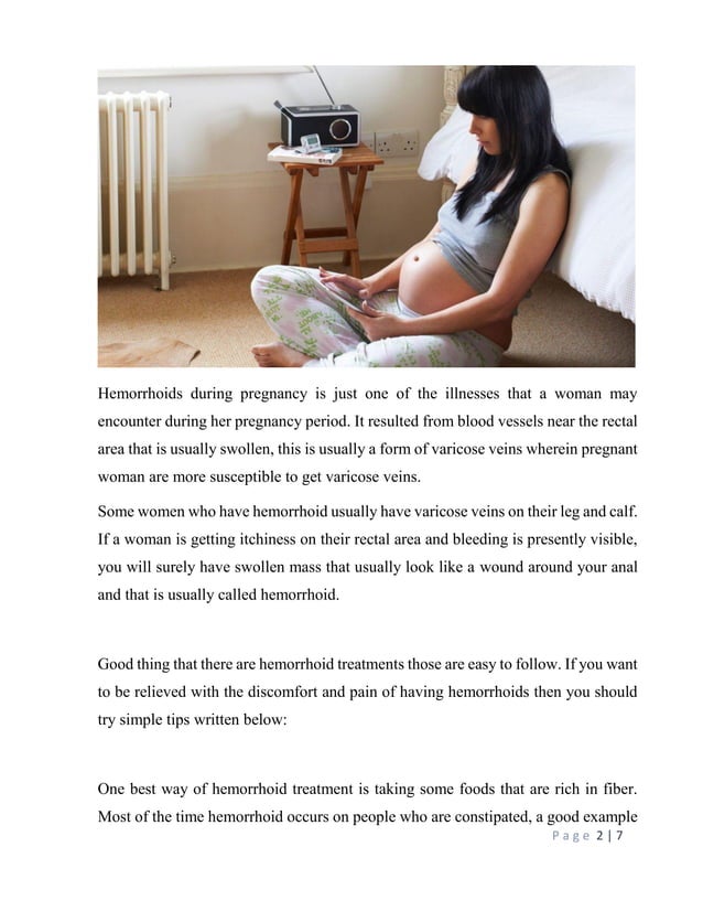 Hemorrhoid Treatment For Pregnant