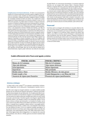 Cuadro diferencial entre Fisura anal aguda y crónica
 