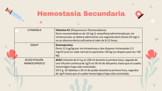 Hemostasia Secundaria
 