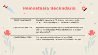 Hemostasia Secundaria
 