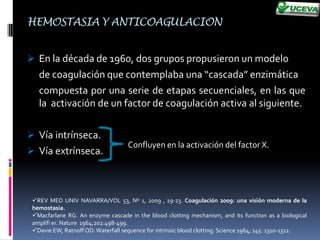 Guyton –Hall Tratado de Fisiología Medica, Decima Edición – Mc Graw Hill. 2003. Pág. 509 – 521.HEMOSTASIA Y ANTICOAGULACIONFormación del tapón de plaquetas:Se unen al colágeno y factor de von willebrand.
