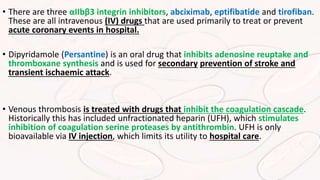 Persantine Injection Hemostasis and Coagulation | PPTX