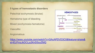 Hemorrhagic Syndromes | PPTX