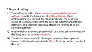 Homeostasis,HEMOSTASIS, BLOOD GROUPING.pptx