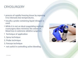 hemostasis & mc (1) (1).pptx presentation | PPTX
