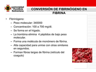 Hemostasis y coagulación | PPTX