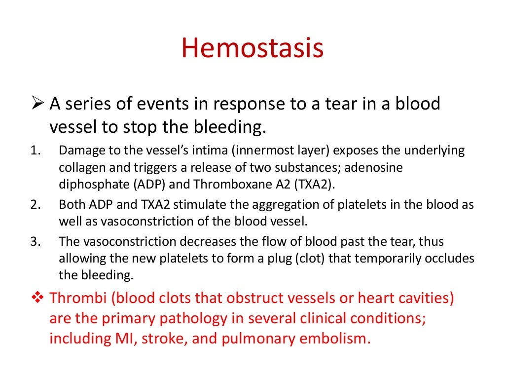 Hemostatic agents project