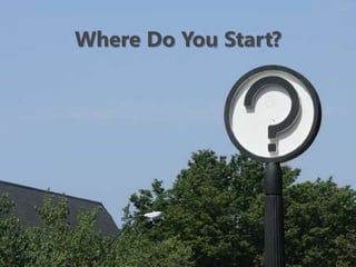 Where Do You Start?
 