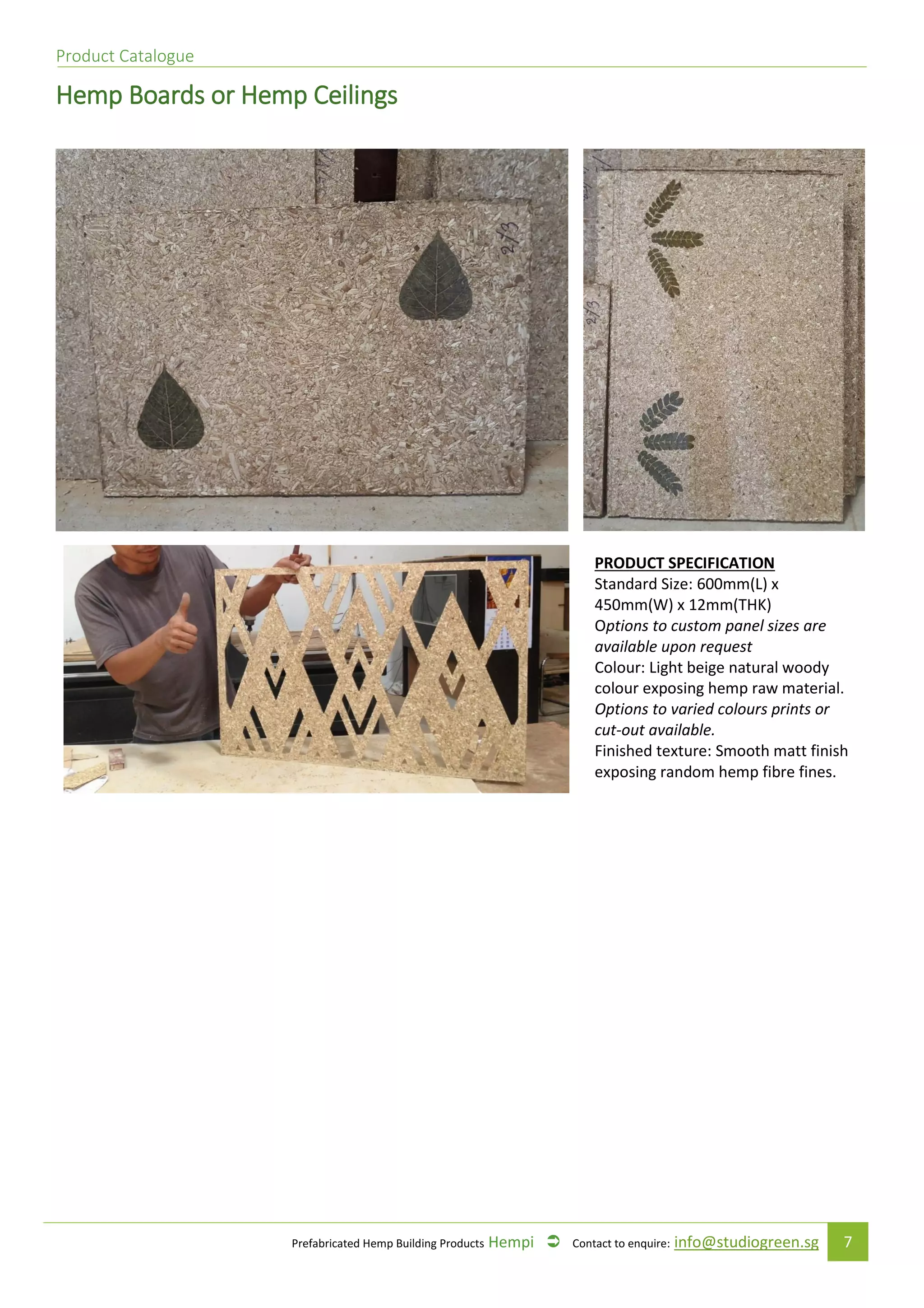 Hempcrete product catalogue 2017 studio green singapore PDF