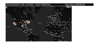 RAP RESEARCH LAB: STUDENT - ANYE FRIMPONG http://bit.ly/1SRhNmW
 