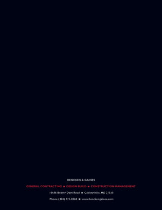 Hencken & Gaines Portfolio of Building Projects in Maryland