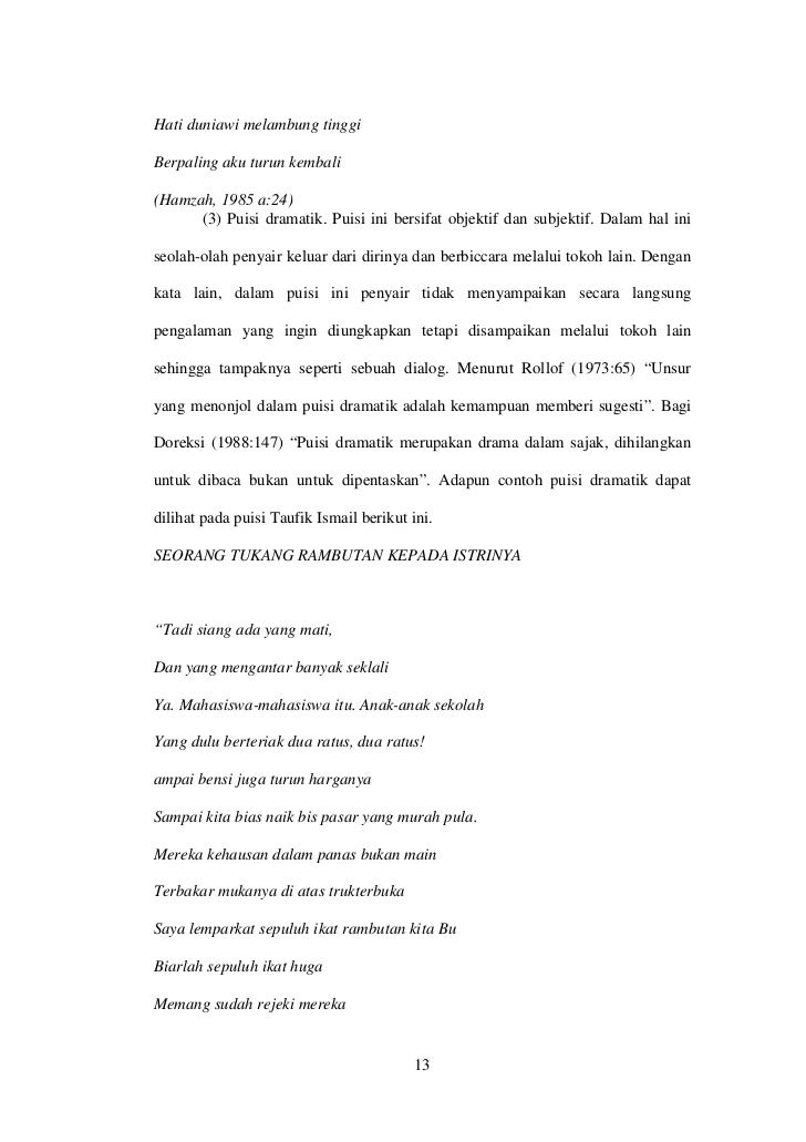 Analisis Pengalaman Yang Tecermin Dalam Puisi Angkatan Balai Pustaka