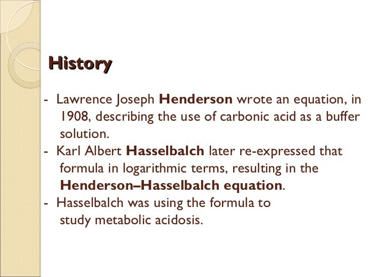 henderson hasselbalch equation