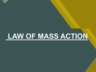 Click to edit Master title style
7
LAW OF MASS ACTION
 