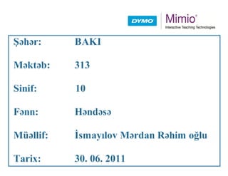 Hendese 10 313_ismayilov merdan rehim