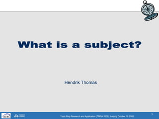 What is a subject? | PPT