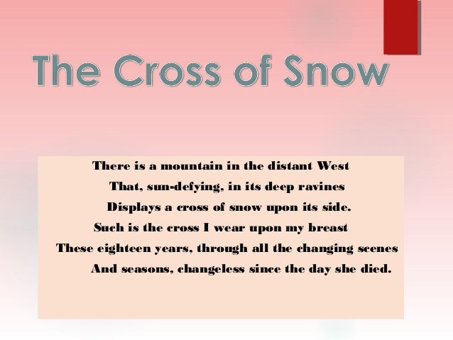 the cross of snow
