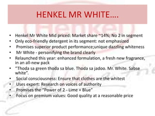 A premium laundry detergent with an innovative benefit. Not only does it remove the toughest of stains but also kills the germs present in your laundry leaving it clean and germ free.No stains, no germs !