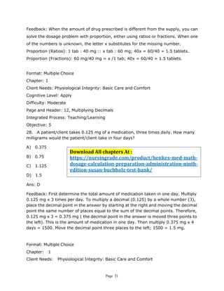 Henke's Med-Math Dosage Calculation, Preparation & Administration ...