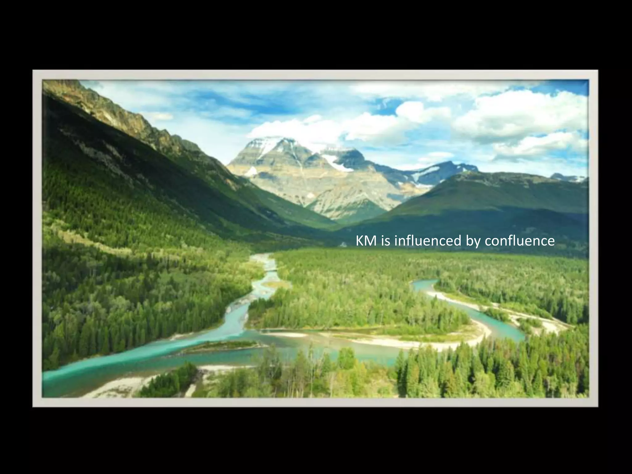 KM is influenced by confluence
 