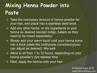 Henna & Natural Hair Care Workshop