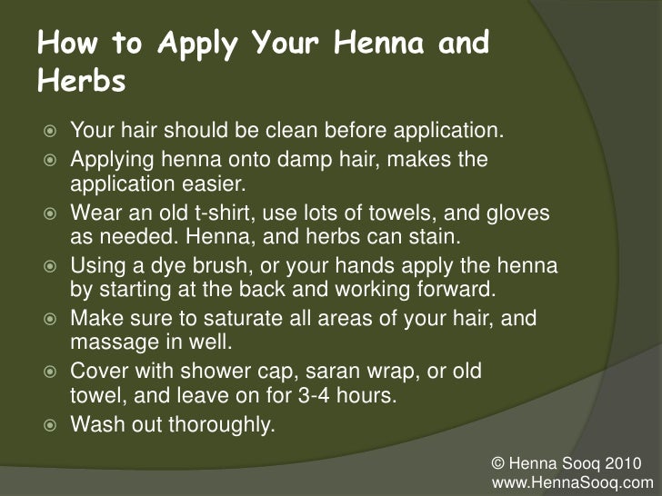 Henna Natural Hair Care Workshop