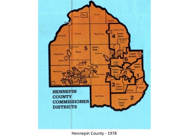 Hennepin County Commissioner Districts, 1971-2014