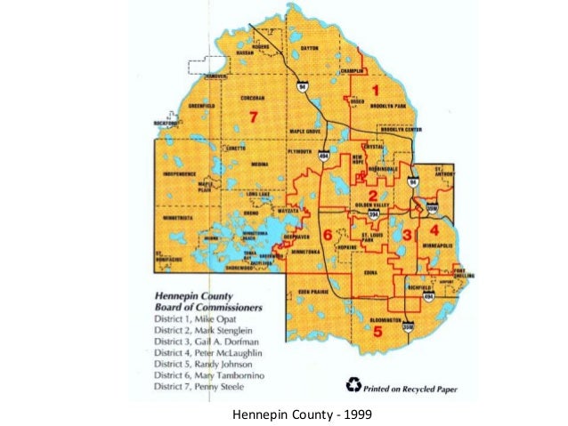 Hennepin County Commissioner Districts, 1971-2014
