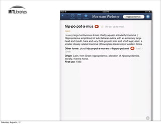 Saturday, August 4, 12
 