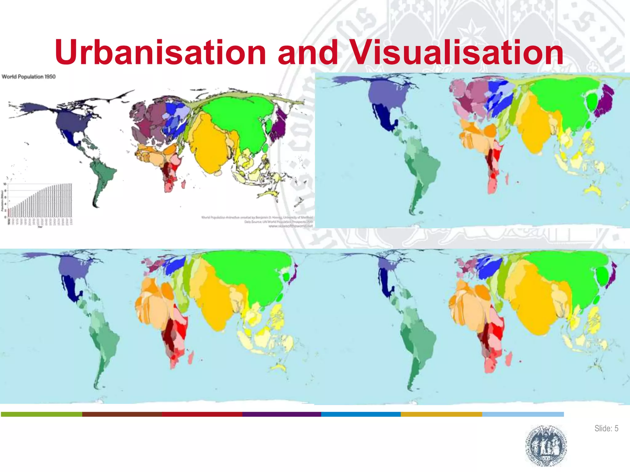 Urbanisation and Visualisation
Slide: 5
Urban Slums
City Living
City Growth
Harald Sterly
Benjamin Hennig
Kouassi Dongo
Calling Abidjan
Estimating populatiopn distribution through analysis of mobile phone call data records
Deutscher Kongress für Geogrtaphie, 1 October 2015, Berlin (Germany)
 