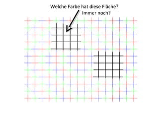 Welche Farbe hat diese Fläche?
Immer noch?
 
