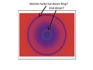 Welche Farbe hat dieser Ring?
Und dieser?
 
