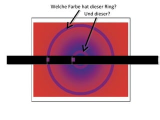 Welche Farbe hat dieser Ring?
Und dieser?
 