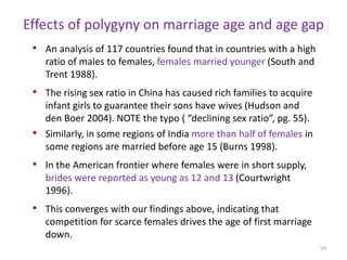 Micro-level Data55Further polygynously marrying men are seeking out younger first wivesHenrich, Aff #1, page 53
